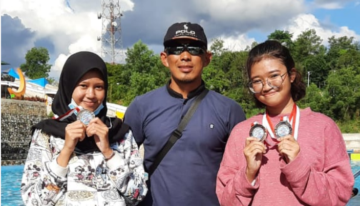 MERAIH MEDALI PADA SPARING PARTNER II SOLOK WATER PARK